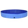 Foldable Dog Swimming Pool Blue 78.7"x11.8" PVC