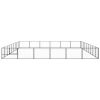 Dog Kennel Black 581.3 ft² Steel