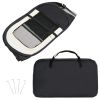 Foldable Dog Playpen with Carrying Bag Black 49.2"x49.2"x24"